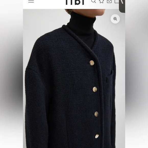 Tibi Majeur Boucle Cardigan Car Coat - Picture 5 of 12